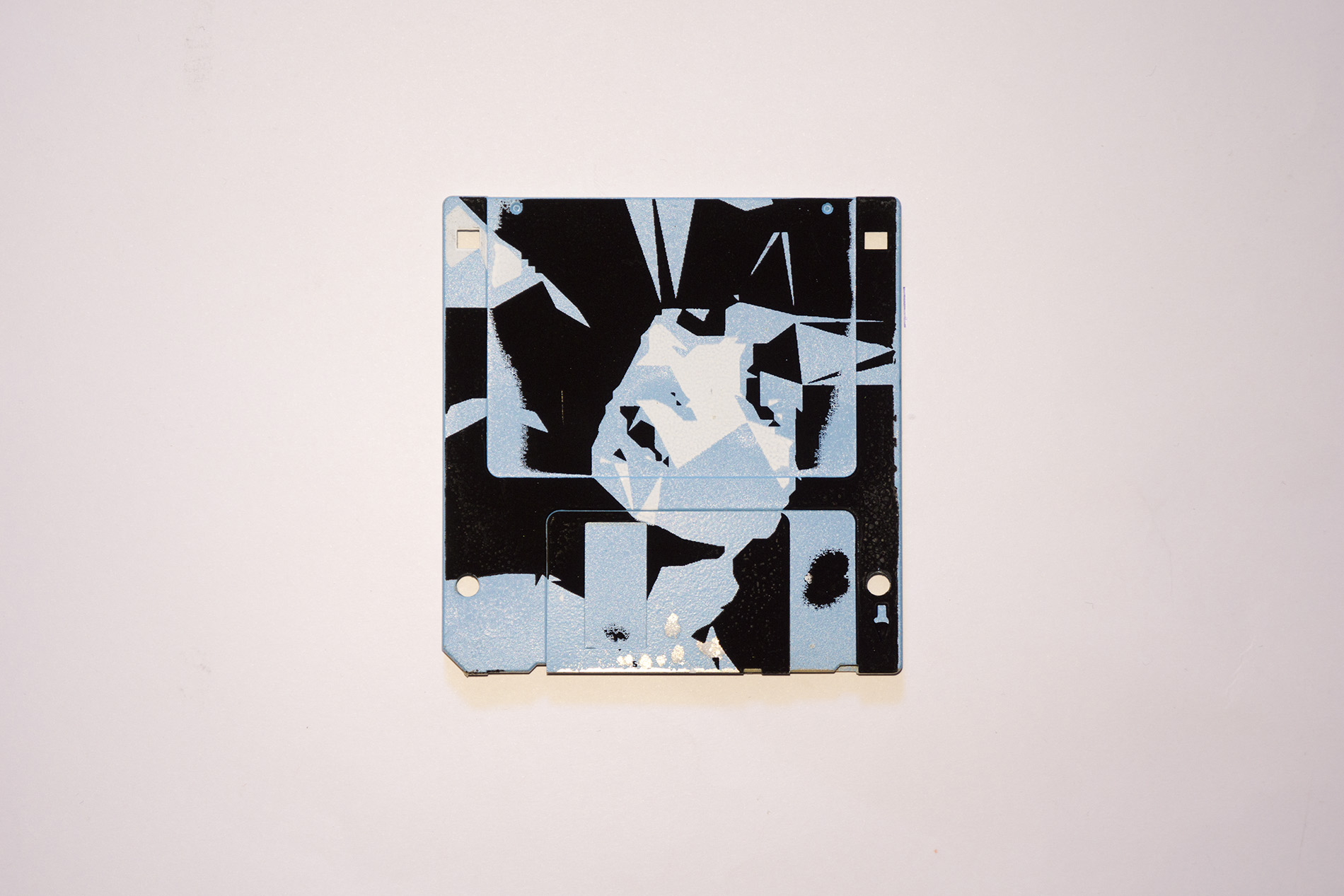 silk screened 3.5" floppy disk - artwork - from The Ladies series silk screened 3.5" floppy disk - artwork - from The Ladies series