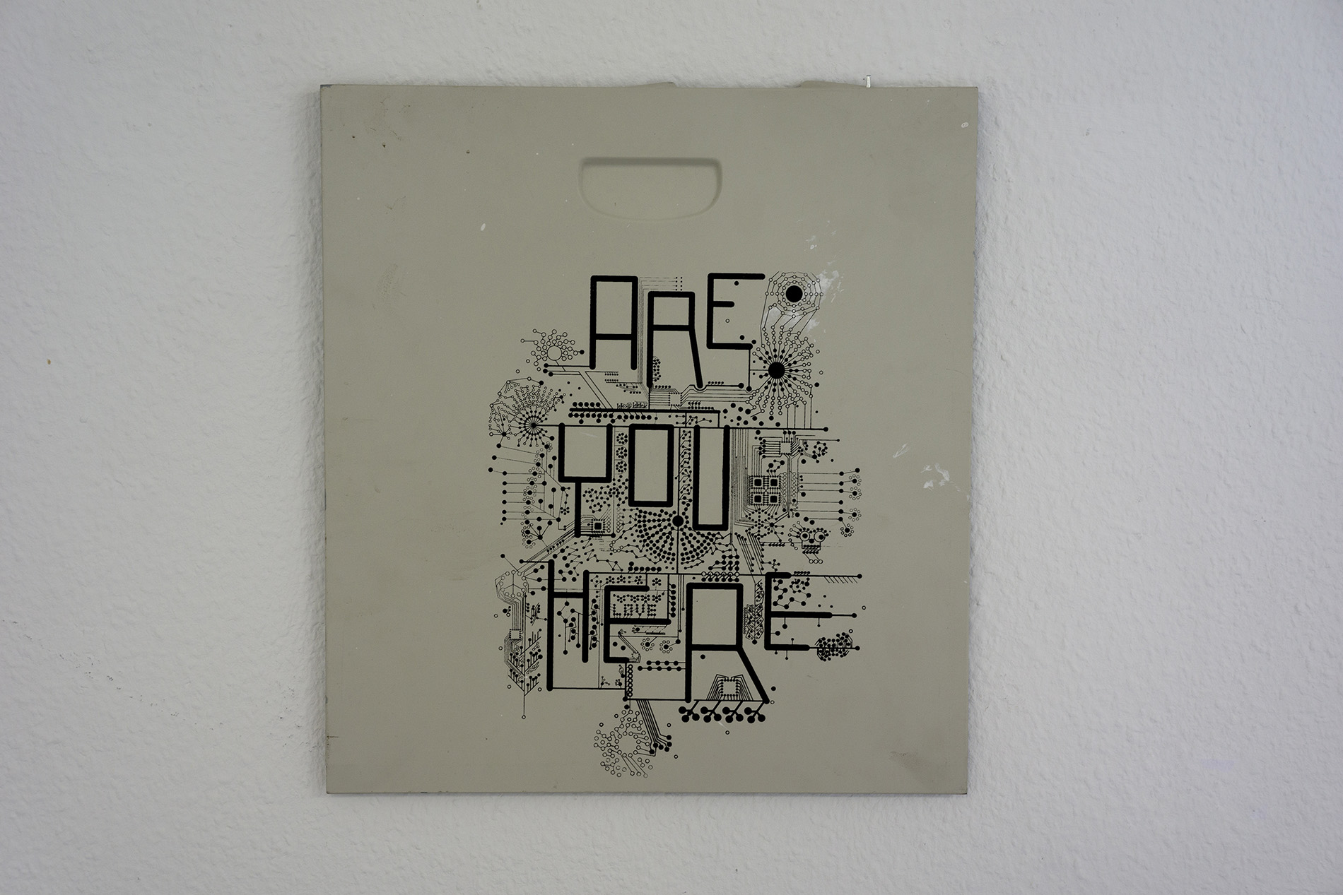 are you here? series by dominik Jais - pcb styled print on pc - contemporary abstract art are you here? series by dominik Jais - pcb styled print on pc - contemporary abstract art