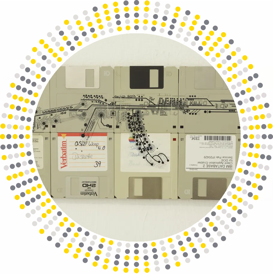 AK47 - circuit styled silk screening - media art - by Dominik Jais