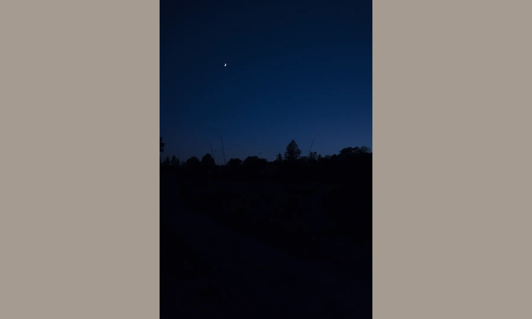 under the serious moonlight in Tamera, Portugal