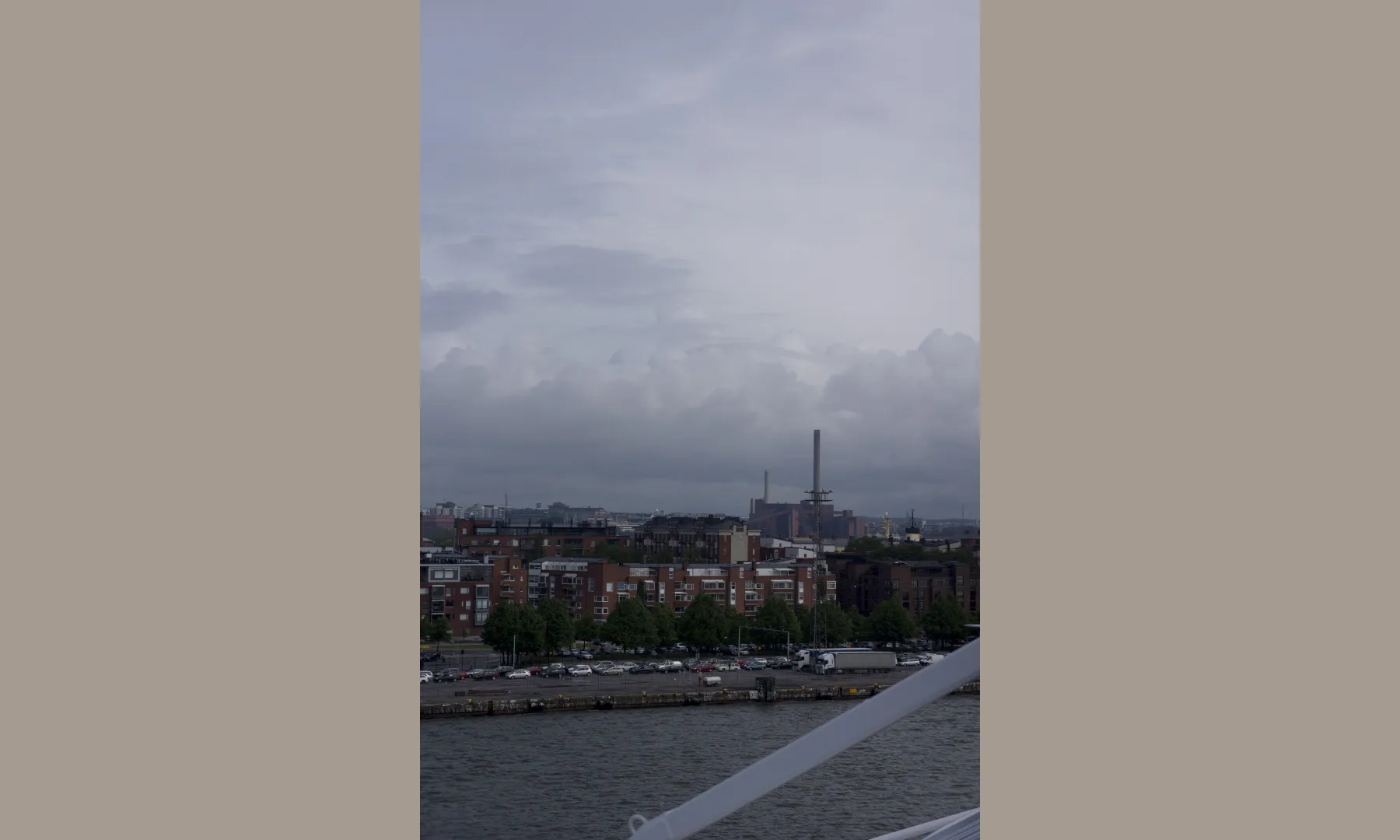 Arriving with the ferry in Helsinki. 