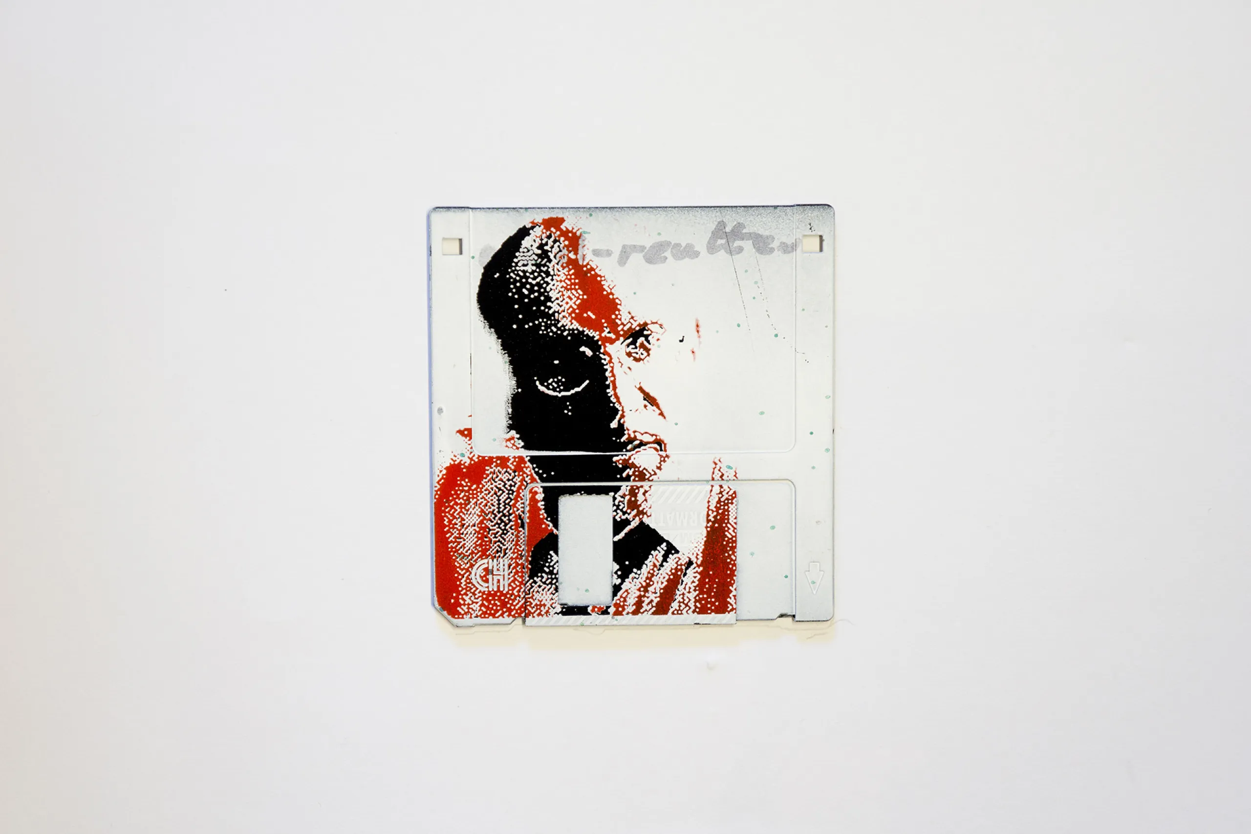 silk screened 3.5" floppy disk - artwork - Lobbo