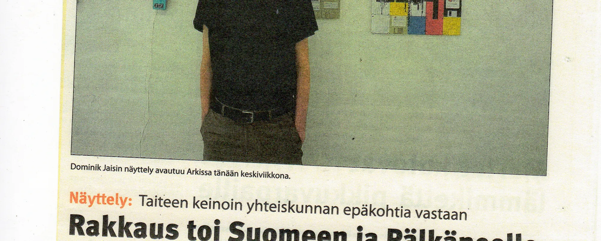 Article at Sydän-Hämeen Lehti about Dominik Jais