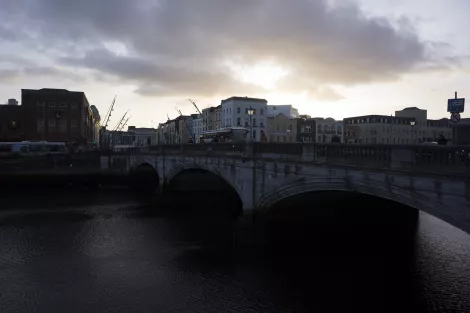 A bridge over troubled water in Cork, Ireland A bridge over troubled water in Cork, Ireland