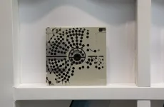 Flower IV - 3.5" floppy disk contemporary artwork Flower IV - 3.5" floppy disk contemporary artwork