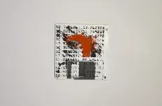 Numbers and fences, places of interest - silk screened on floppy disk Numbers and fences, places of interest - silk screened on floppy disk