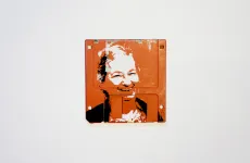 Ma - silk screen portrait on Floppy disk Ma - silk screen portrait on Floppy disk