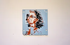 silk screened 3.5" floppy disk - artwork - Ma silk screened 3.5" floppy disk - artwork - Ma