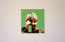 silk screened 3.5" floppy disk - artwork - Pekka II silk screened 3.5" floppy disk - artwork - Pekka II