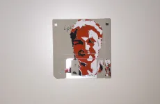 silk screened 3.5" floppy disk - artwork - Nina silk screened 3.5" floppy disk - artwork - Nina