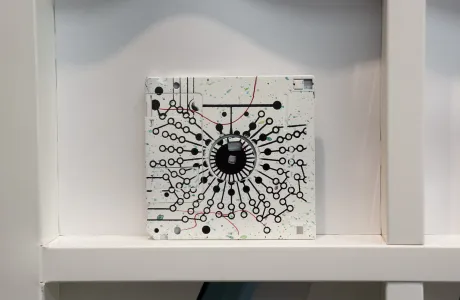 Flower III - serigraphy on floppy disk #artwork by Dominik Jais Flower III - serigraphy on floppy disk #artwork by Dominik Jais