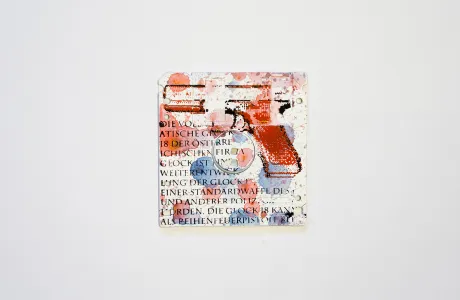 8-Bit Glock silk screened on floppy disk 8-Bit Glock silk screened on floppy disk