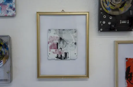 Silk screening on floppy disks - Ruhrgebiet II Silk screening on floppy disks - Ruhrgebiet II