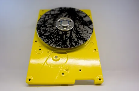 Tree I - a hard drive sculpture by Dominik Jais Tree I - a hard drive sculpture by Dominik Jais